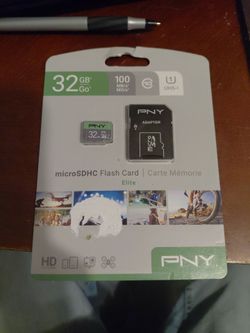 PNY 32gb micro SDHC flash card with adapter