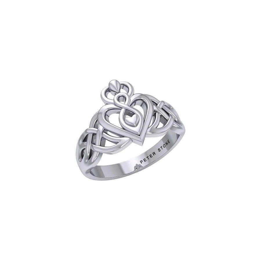 Eternal Love Goddess Sterling Silver Ring, size 7