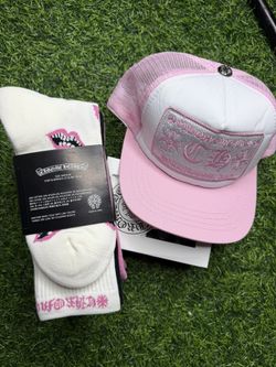 Chrome Hearts Pink Trucker Hat 