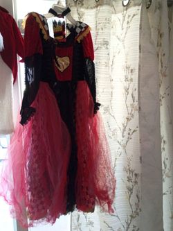 Queen of Hearts Halloween Costume Dress