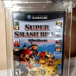 SEALED Super Smash Bros MELEE Nintendo GameCube New Black WATA 9.4 A GRADED 2002