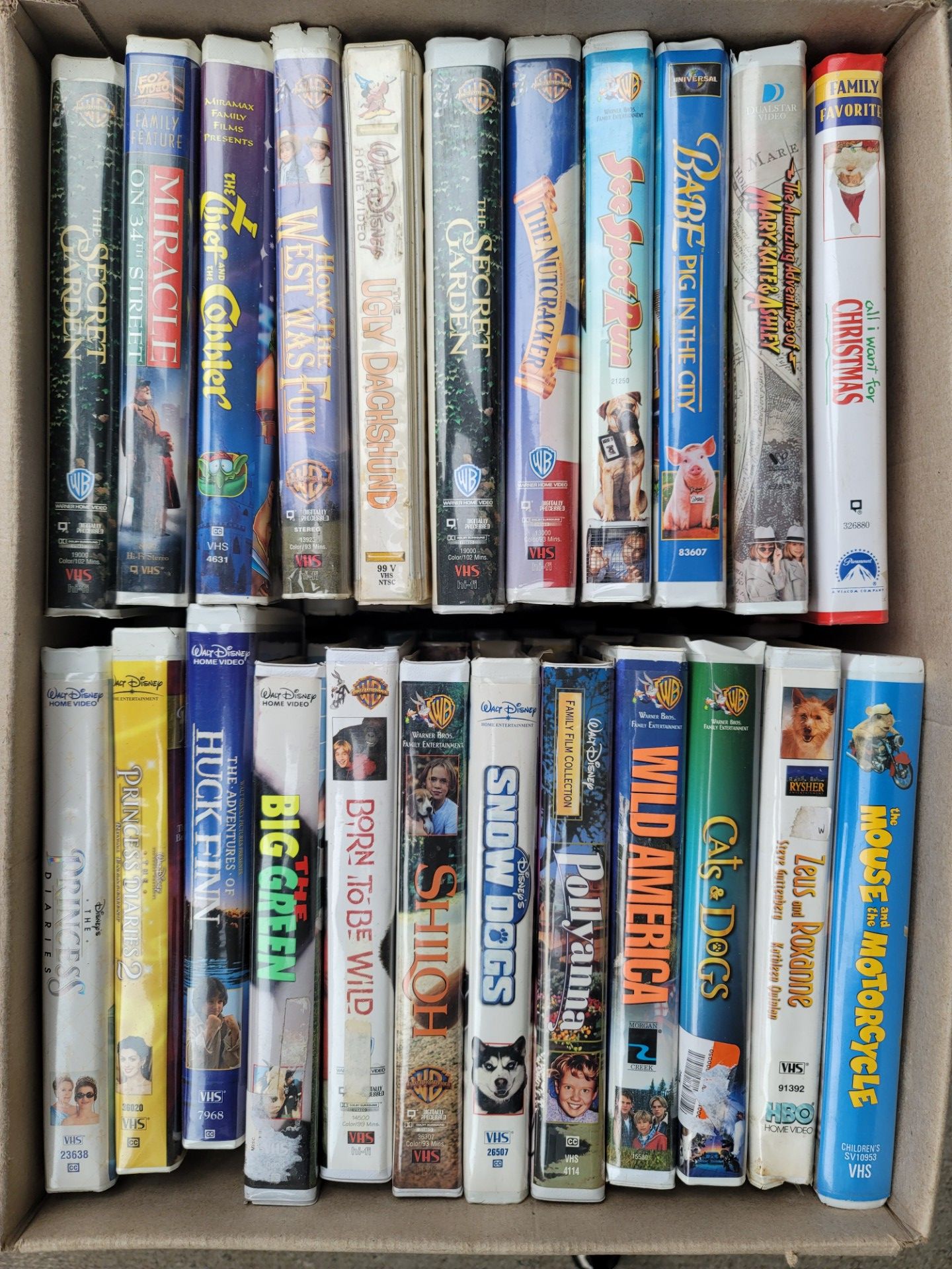 VHS video movies