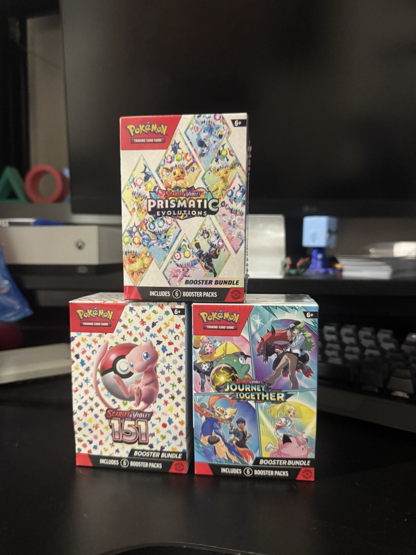 Pokémon booster bundles (151,Prismatic,Journey Tg)