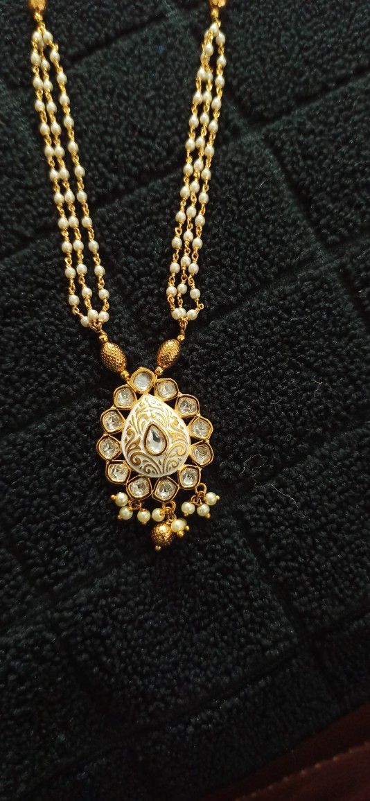 Designer Toarmala Necklace with 1 gm GOLD Pendant