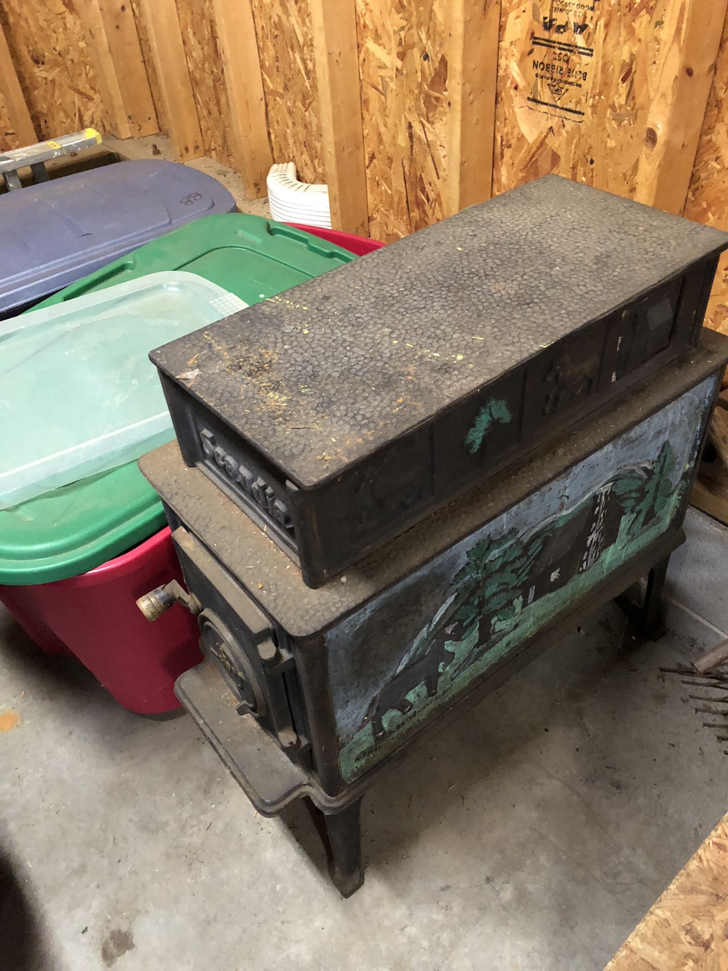 Woodstove antique decorative