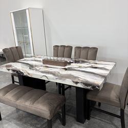 Gorgeous Marble Dining Table! $10Down