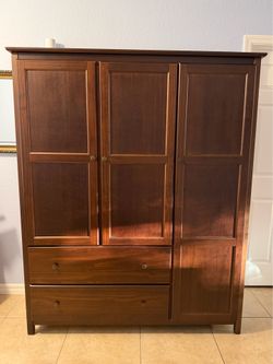 Warm Brown Armoire/Storage Closet