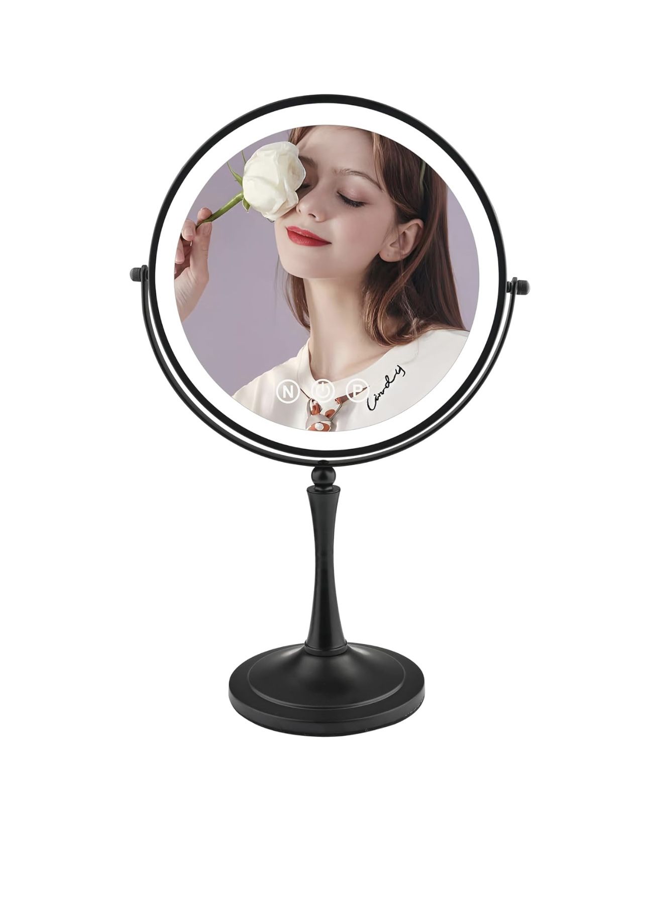 Gift 🎁 Large Lighted Makeup Mirror, 1X/10X Magnifying Mirror with Lights, Double Sided Vanity Mirror with Lights, 3 Color LEDNEW