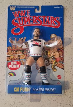 WWE LJN Superstars CM PUNK Chase BLUE CARD Mattel 2026 (New)