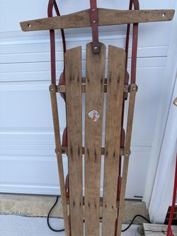 Wooden Snow Sled
