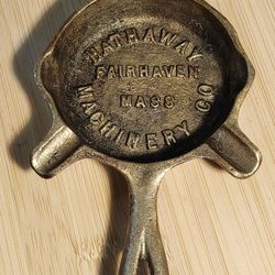 Vintage Hathaway Machinery Brass Ash Tray 