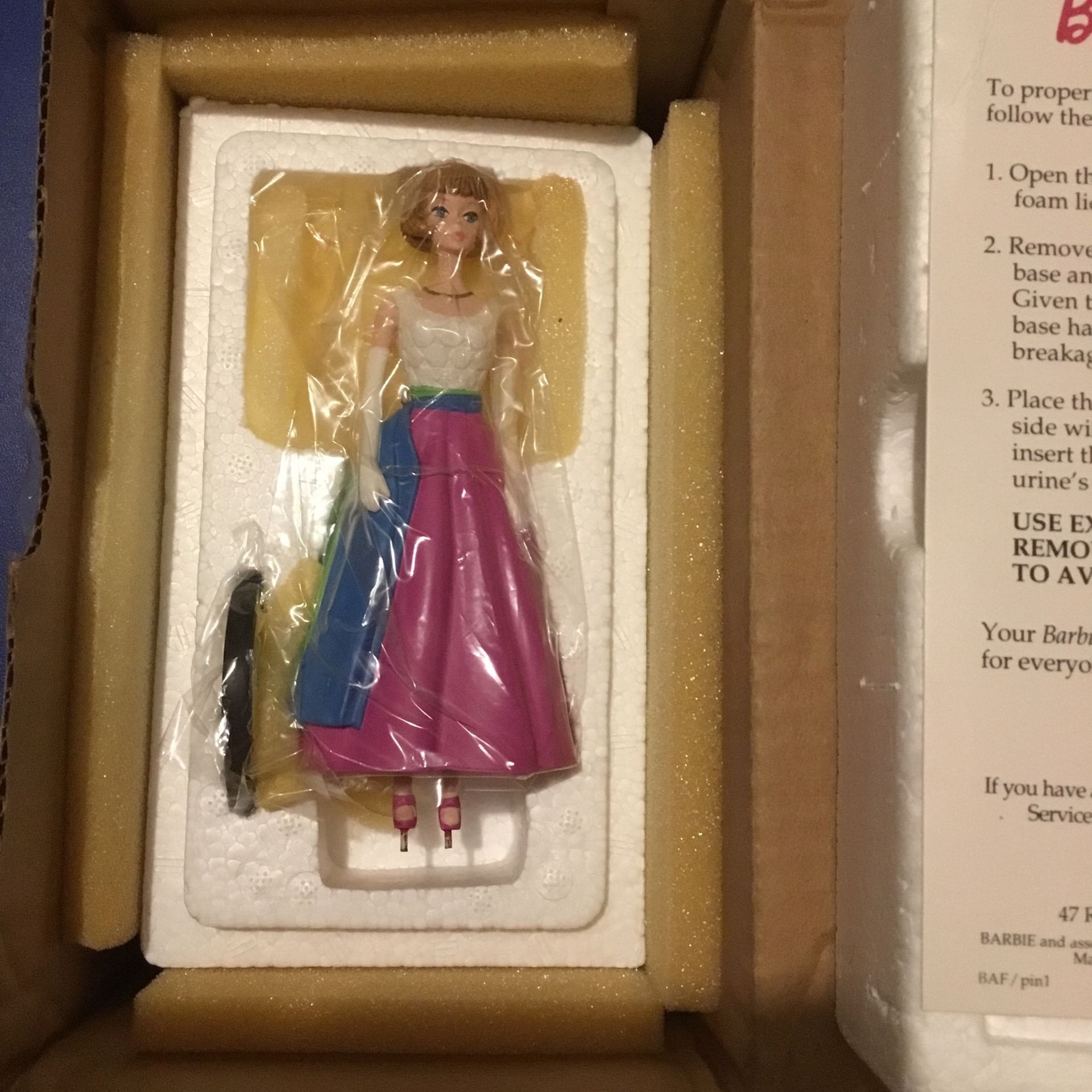 The Danbury Mint The Classic Barbie Figurine Collection ‘Fraternity Dance’ 12 Of 12