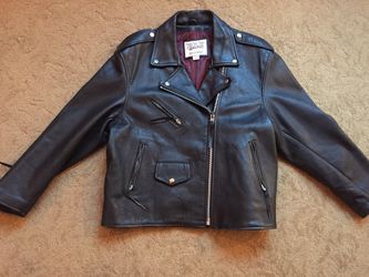 Womans Wilson Black Leather Bikers Jacket