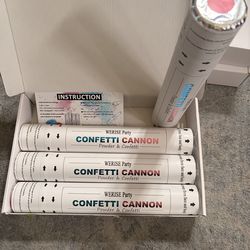 Gender reveal confetti canons