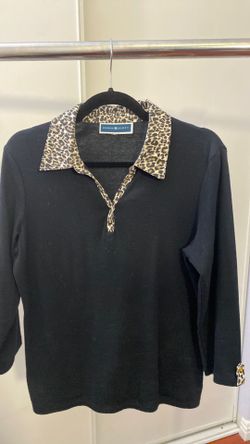 Karen Scott black blouse size M