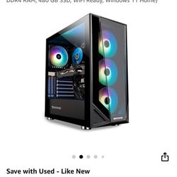 iBUYPOWER Pro Gaming PC Computer Desktop TraceMR 231i (Intel i5-11400F 2.6GHz, GeForce RTX 2060 6GB, 16GB DDR4 RAM, 480 GB SSD, WiFi Ready, Windows 11