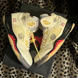 Jordan 5 off-white sail