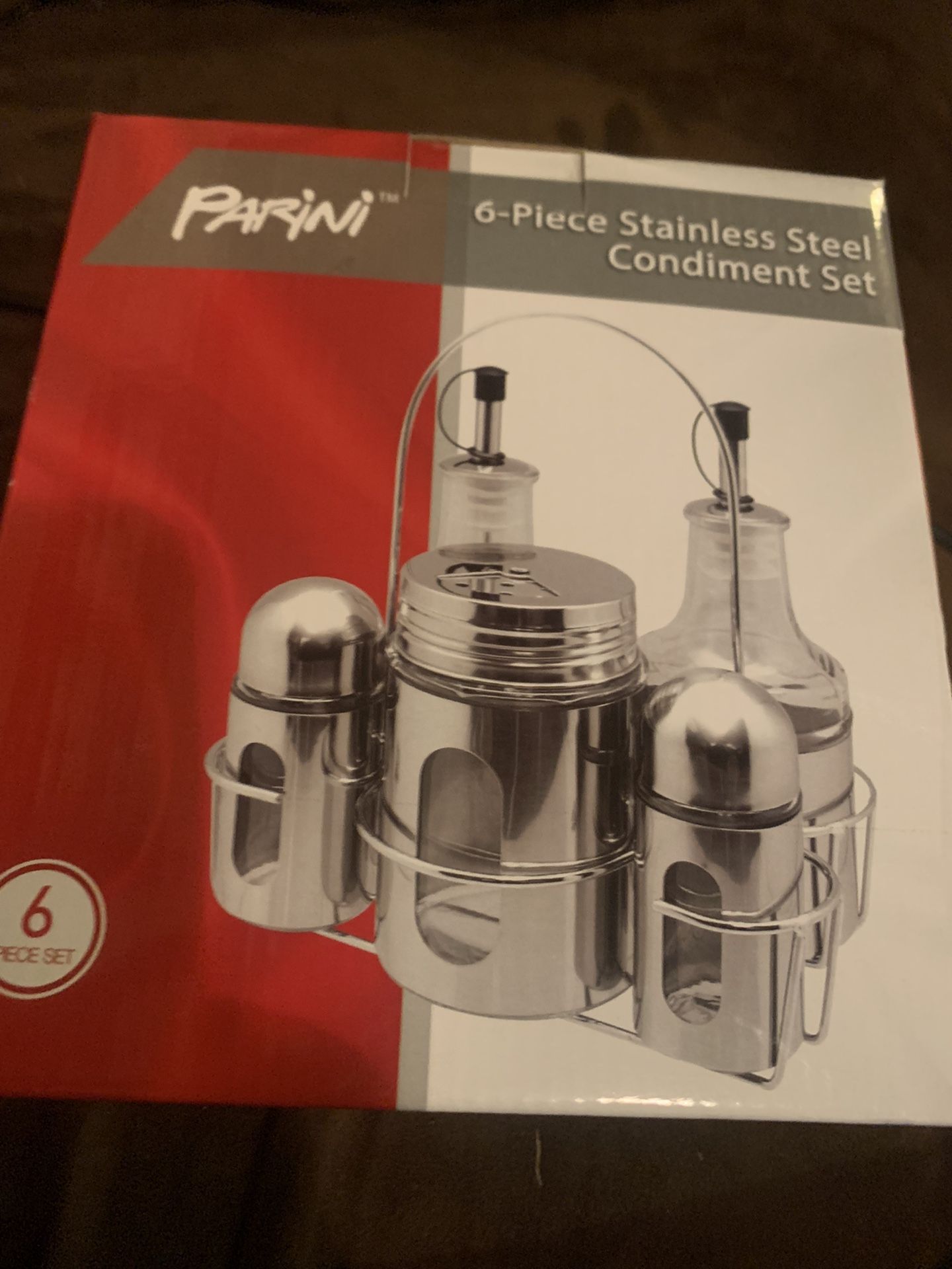 Parini Cookware - 6-Piece Stainless Steel Condiment Set