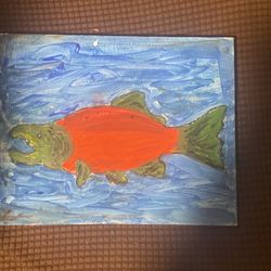 Salmon Painting