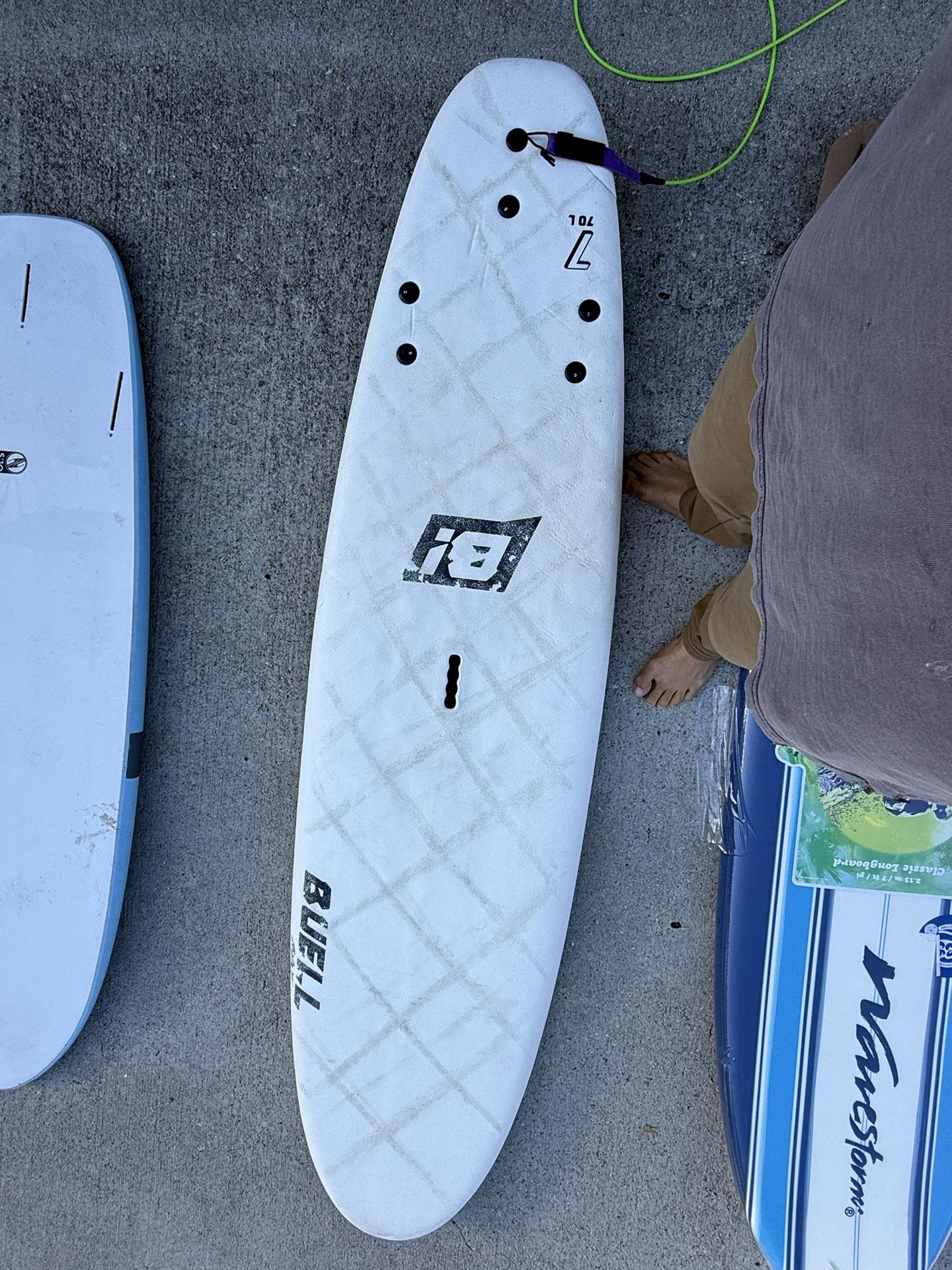 Buell 7ft Softop Surfboard