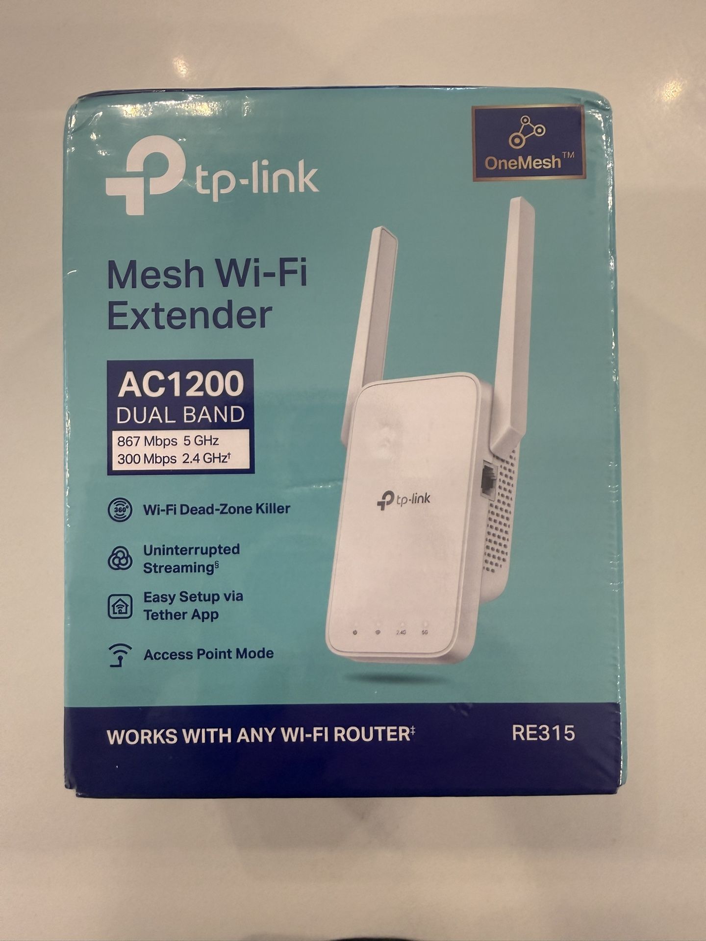 TP-Link AC1200 Mesh Wi-Fi Extender (RE315) – Brand New, Sealed