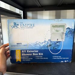 RV Exterior Shower Box Kit (White) – New in Box