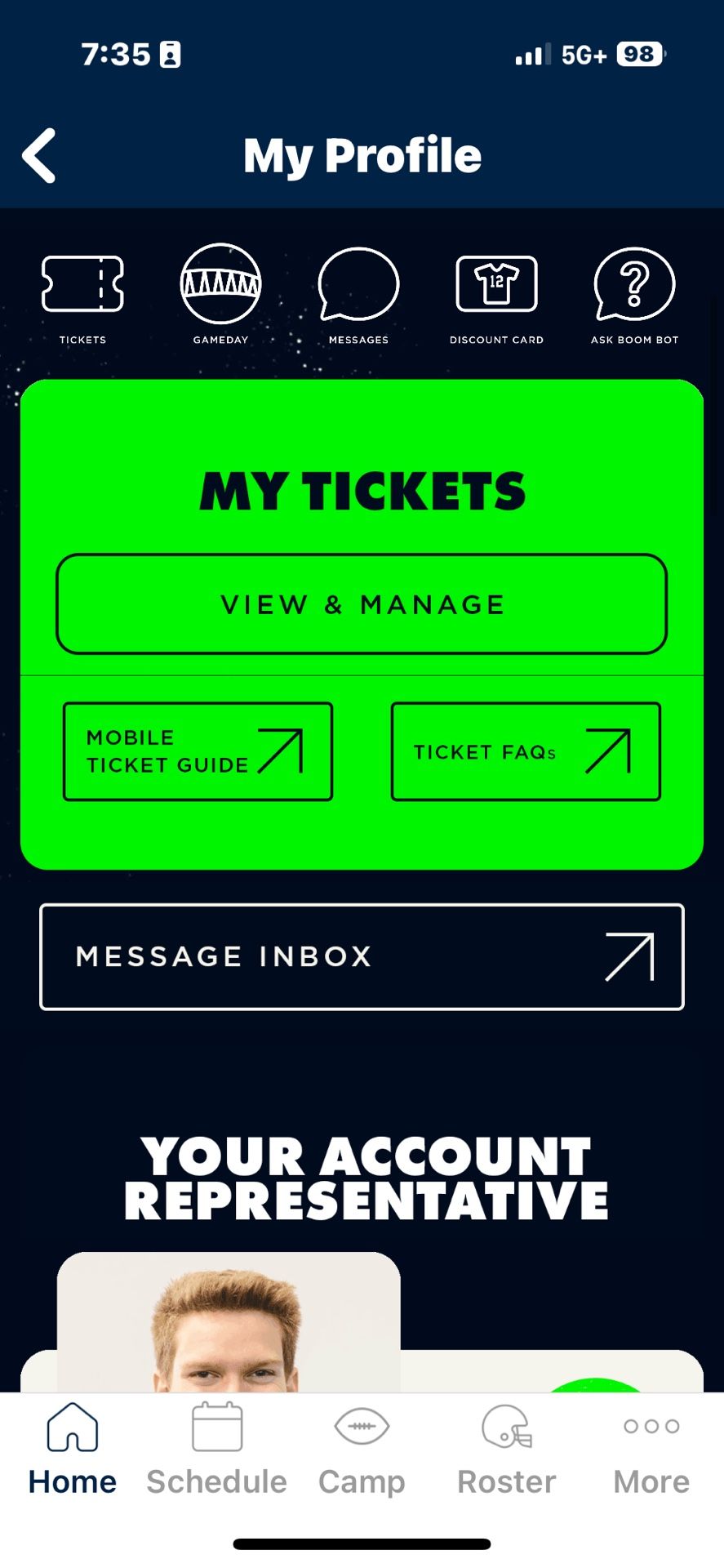 2024 Seahawks Entire Season (4 Seats) For Sale