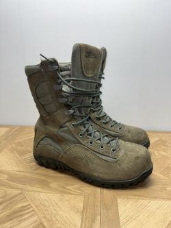 Belleville Boots 633ST Mens Sz 7 W Army Combat Steel Toe Brown Sage Military