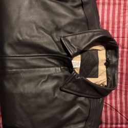 Men’s Leather Bomber Jacket