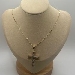 Gold Plated Cross Necklace 