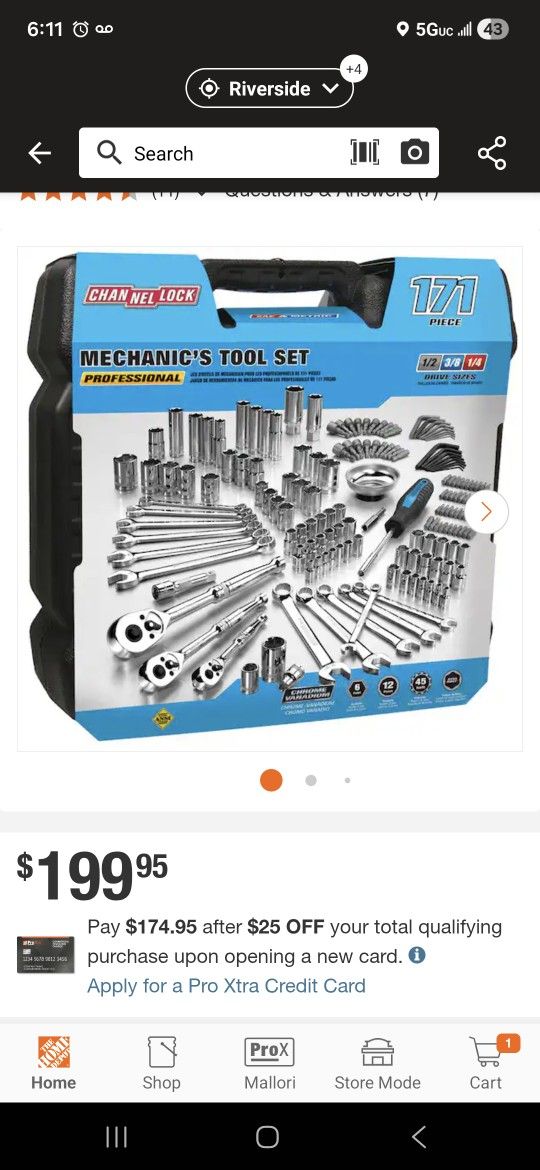 Channel Lock Tool Set 