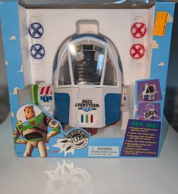 Vintage 1995 Toy Story Buzz Lightyear Space Explorer Spaceship Boxed Thinkway