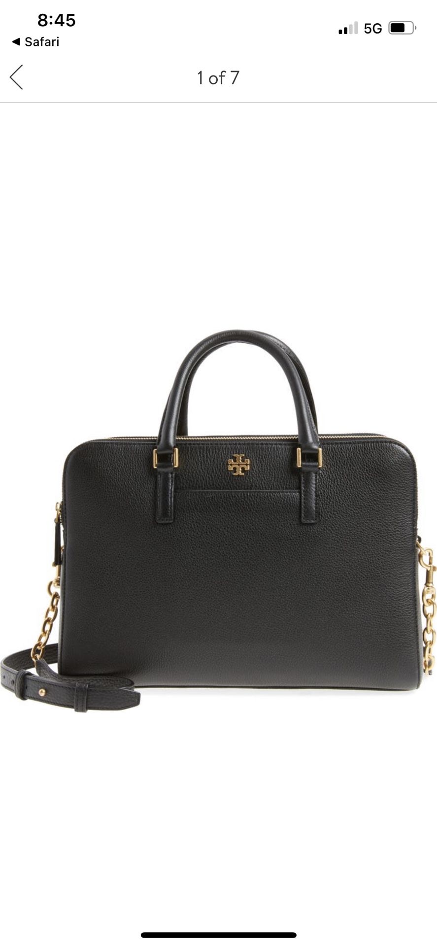 Tory Burch Pebbled Satchel 