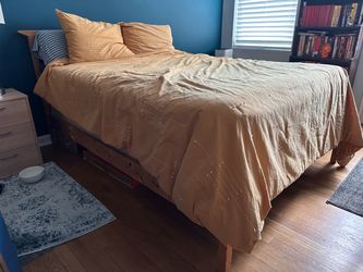 Full Size Bed Frame (plus mattress and box spring)