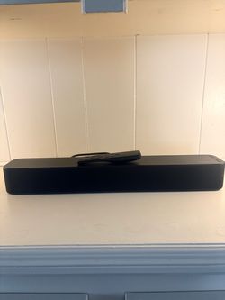 Black Soundbar with Remote
