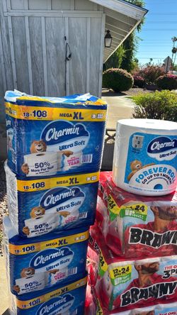 Charmin Ultra Soft & Brawny Paper Towels