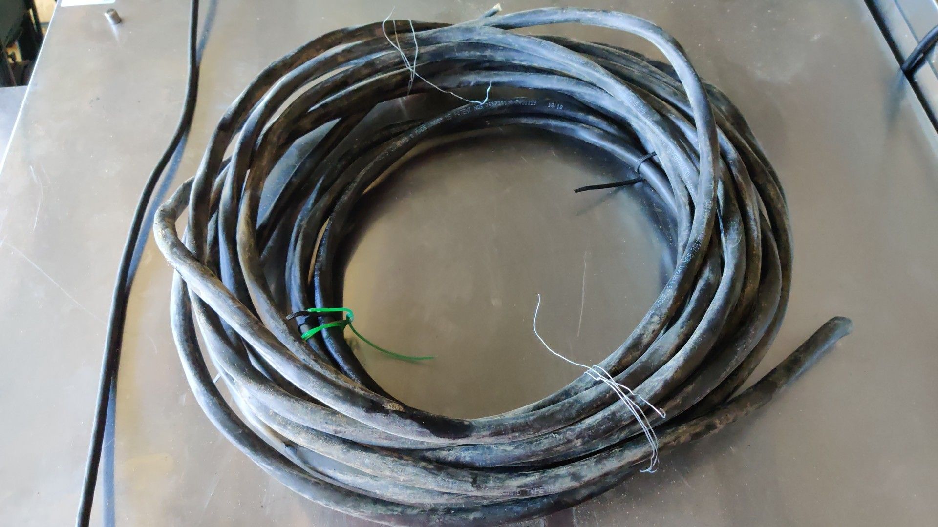 Heavy gage electrical wire left over from hot tub install