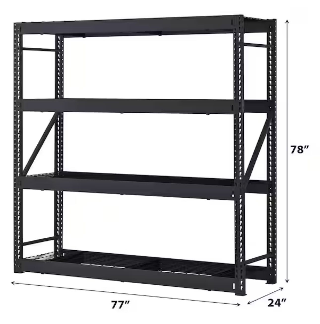 Husky 4-Tier Industrial Steel Shelf