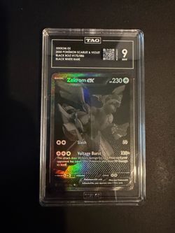 Black Bolt Zekrom Black White Rare TAG 9