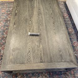 Restoration Hardware Grand Framed Rectangular Coffee Table