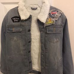 Costume Jean Jacket with Furs