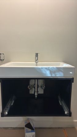 Floating Bathroom Vanity with Sink and Faucet