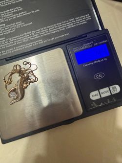 Gold necklace with real diamond pendant