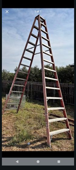 14 ft aluminum n fiberglass Aframe Ladders $499