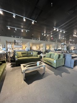 Green Sofa And Loveseat 