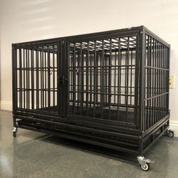 NEW 🐾 42” Heavy duty Dog Puppy Kennel cage ‼️🐶🐾🐕‍🦺