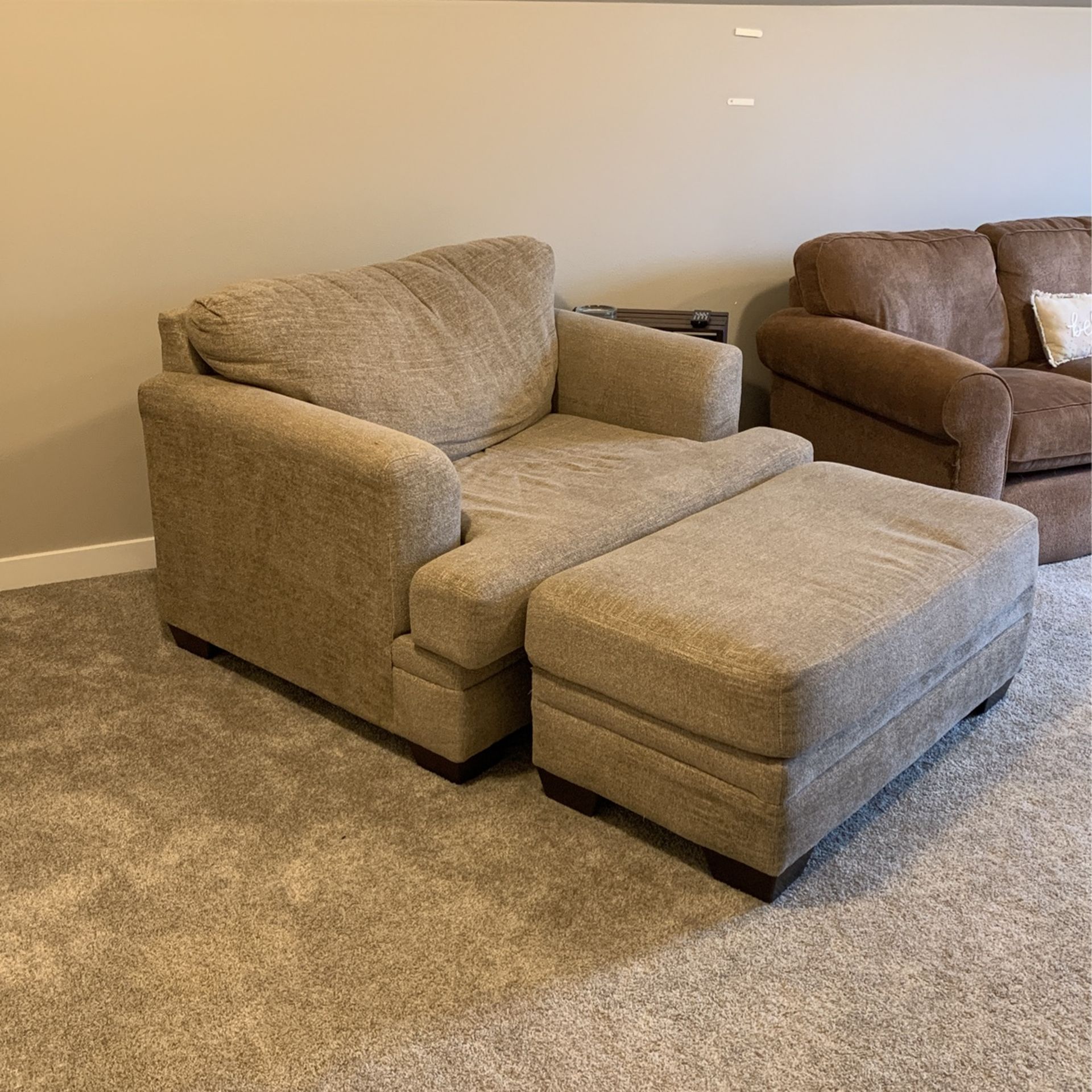 Love Seat & Ottoman