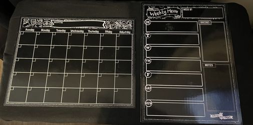 Monthly Magnetic Calendar And Weekly Menu