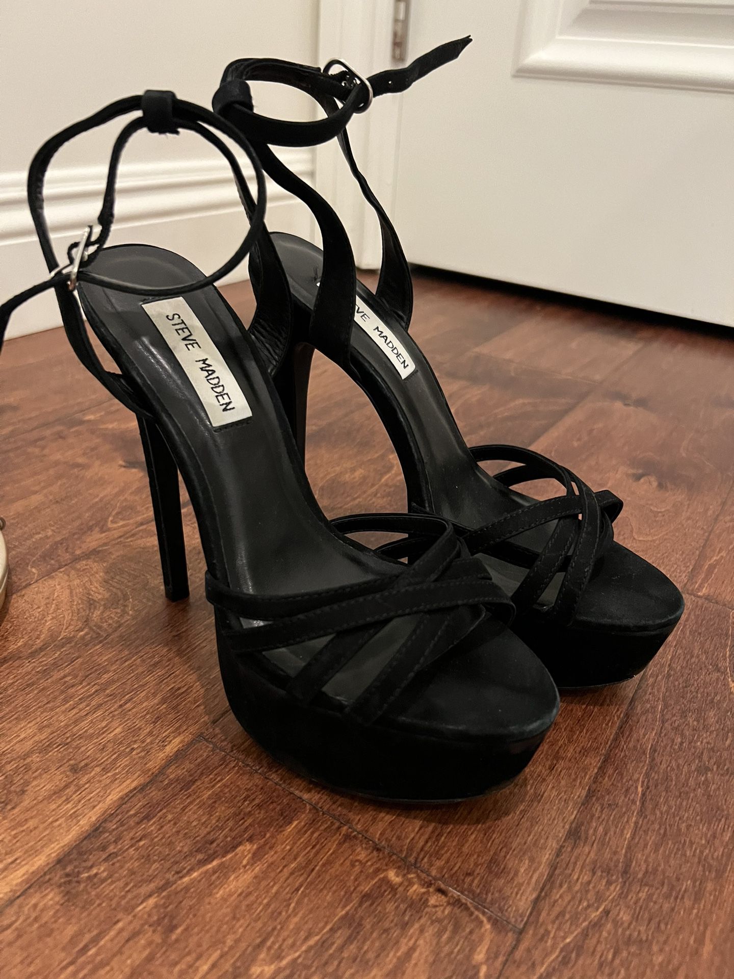 Black Stiletto Heels Size 8