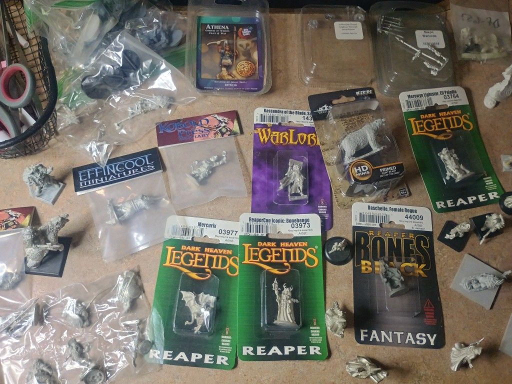 Unpainted Metal Figurines 